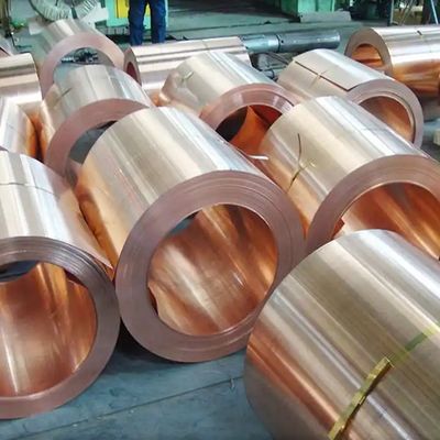 C10500 99.9% Pure Thin Copper Sheet Roll C11000 Flat Copper Strip For Water Heater