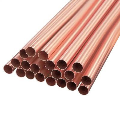 Seamless Copper Pipe Tube OD 1/2" 3/4" Copper Round Tubes 0.1mm ASTM B152M