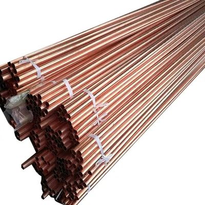 Seamless Copper Pipe Tube OD 1/2" 3/4" Copper Round Tubes 0.1mm ASTM B152M